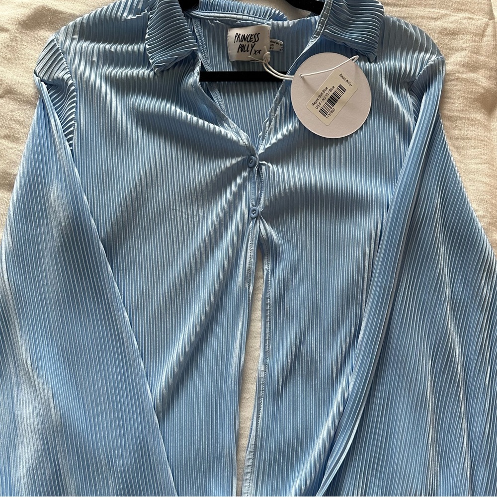 Princess Polly ‘Reyes Shirt Blue’